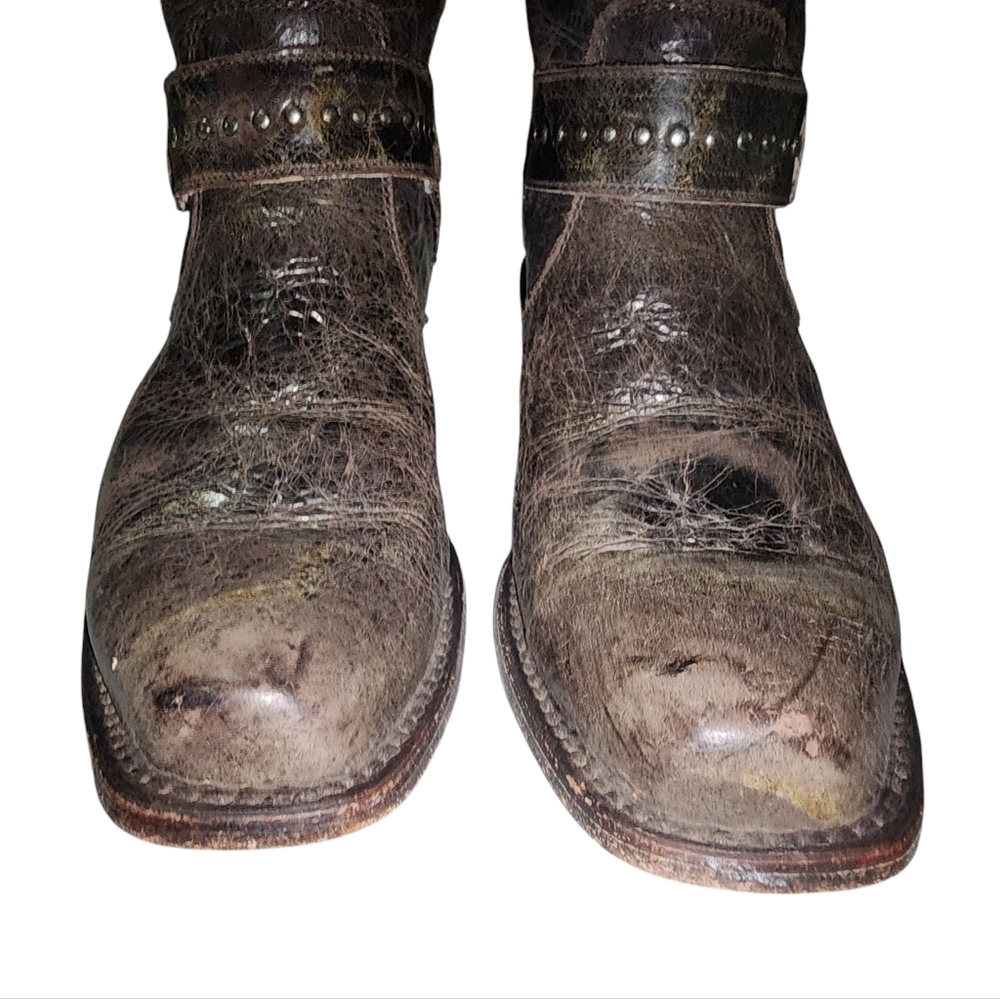 Double H (DH5221) Women’s Sonora Distressed Leather Boots, Women's 7.5​ - Picture 4 of 11